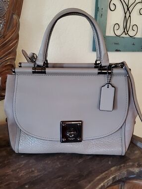 Like NEW Coach Drifter Taupe Mixed Leathers Bag